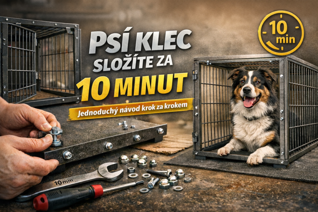 Montáž psí klece – jednoduchý návod jak složit klec za 10 minut